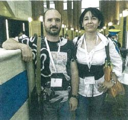 Estrella González y Daniel Gil, Vocales de nuestra Junta de Gobierno, en la prensa aragonesa con motivo del Congreso Estatal de Trabajo Social